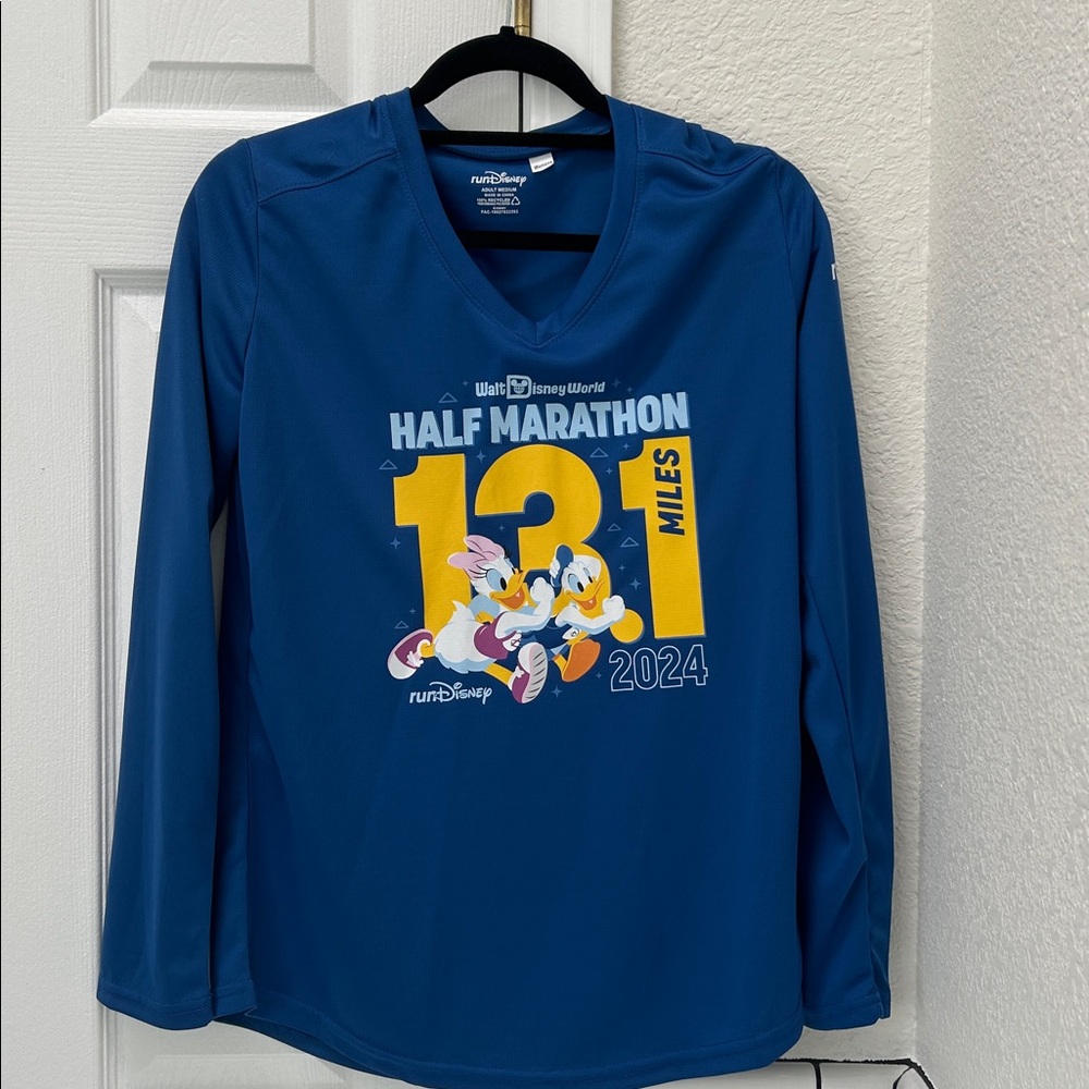 RunDisney 2024 Half Marathon Blue Long Sleeve Shirt